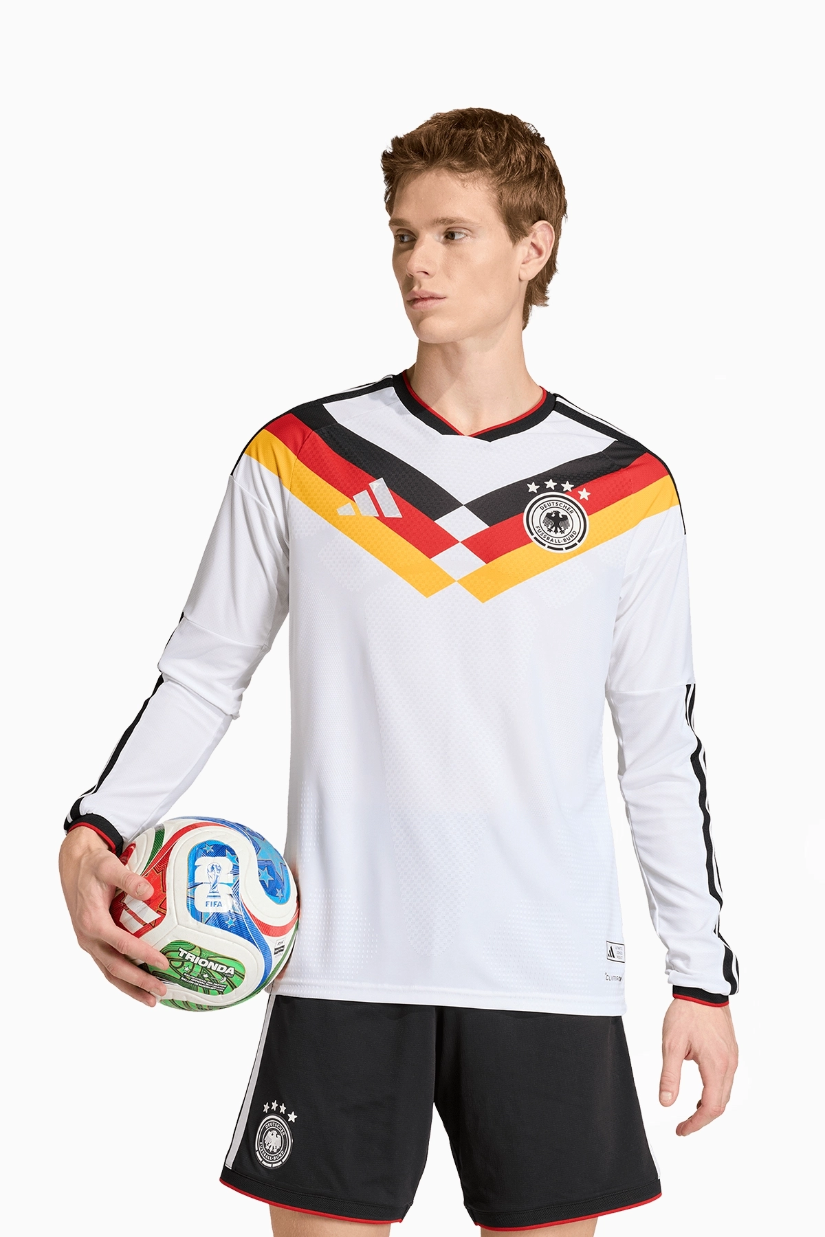Koszulka z długim rękawem Reprezentacji Niemiec adidas 2026 Domowa Authentic - Biały