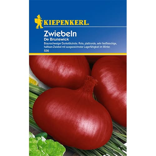 1 szt, Zwiebel Braunschweiger Dunkelblutrote - Samen: Ilość w opakowaniu: 1 Stück