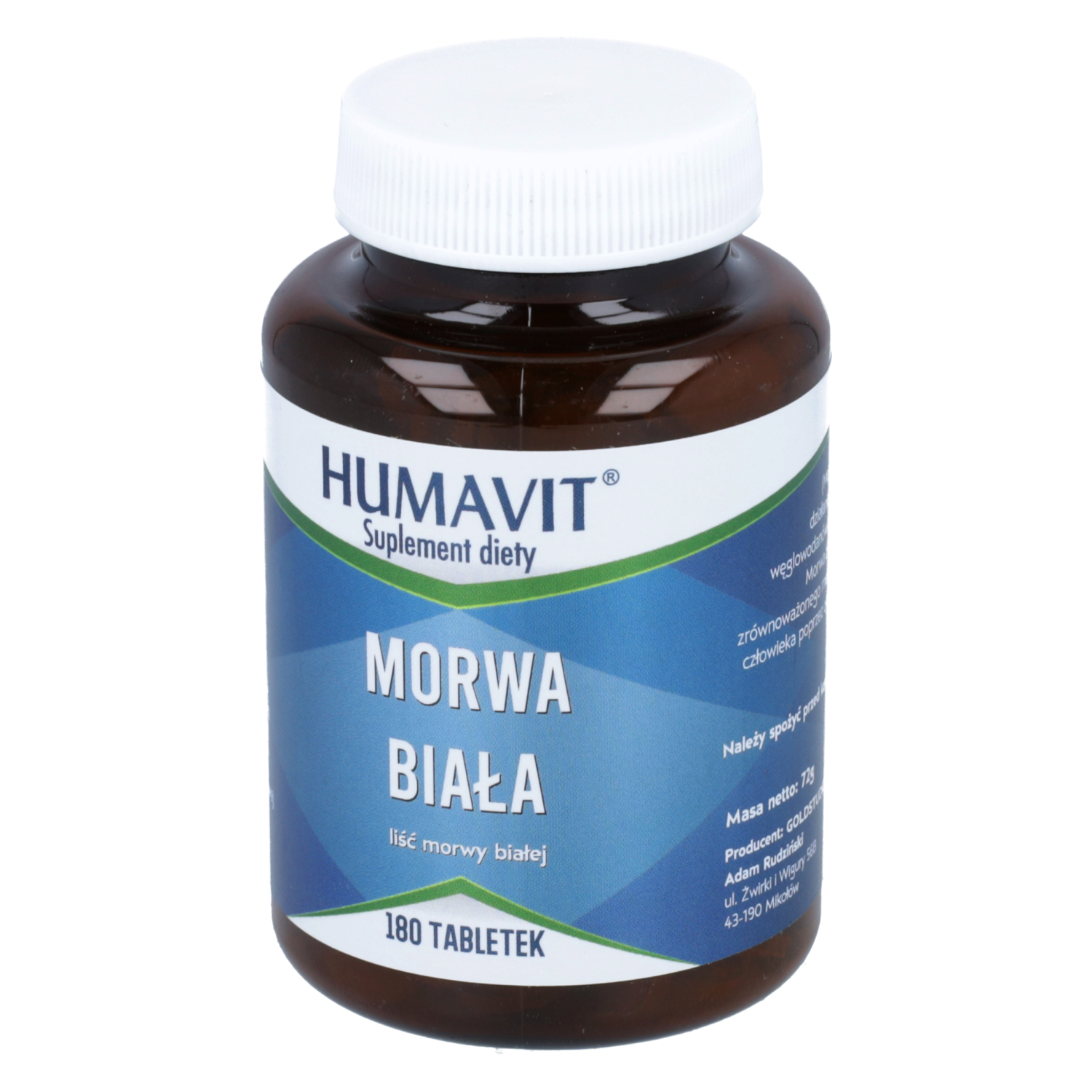 Humavit, morwa biała, 180 tabletek