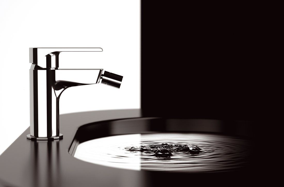 Sapho Kai bateria bidetowa stojąca chrom KA03