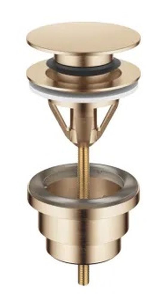 Dornbracht zestaw odpływowy z korkiem okrągły z przelewem szampański szczotkowany 10125970-46