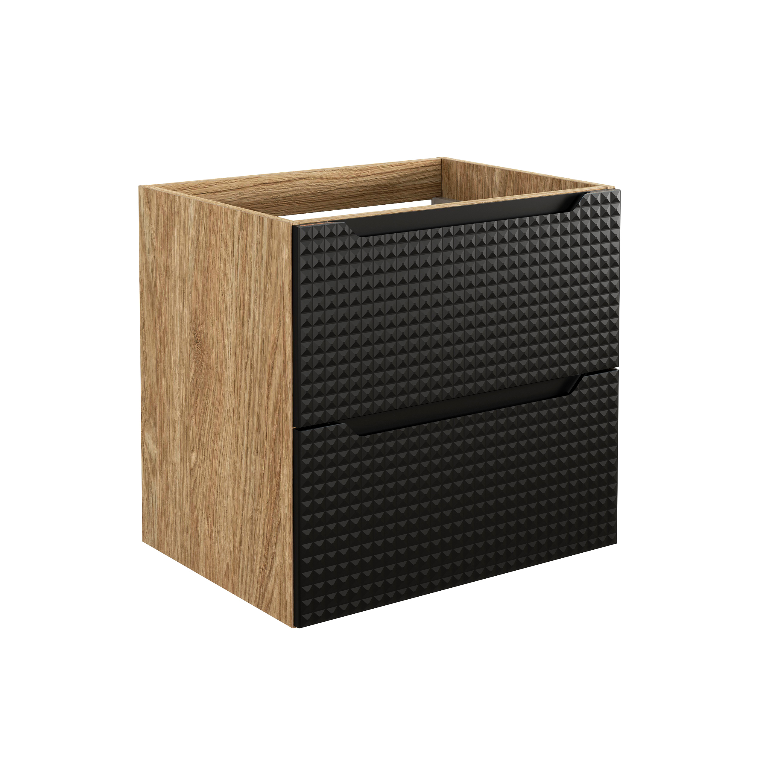 Comad Luxor Black szafka 60x46x57 cm czarna-dąb LUXOR BLACK 82-60-2S