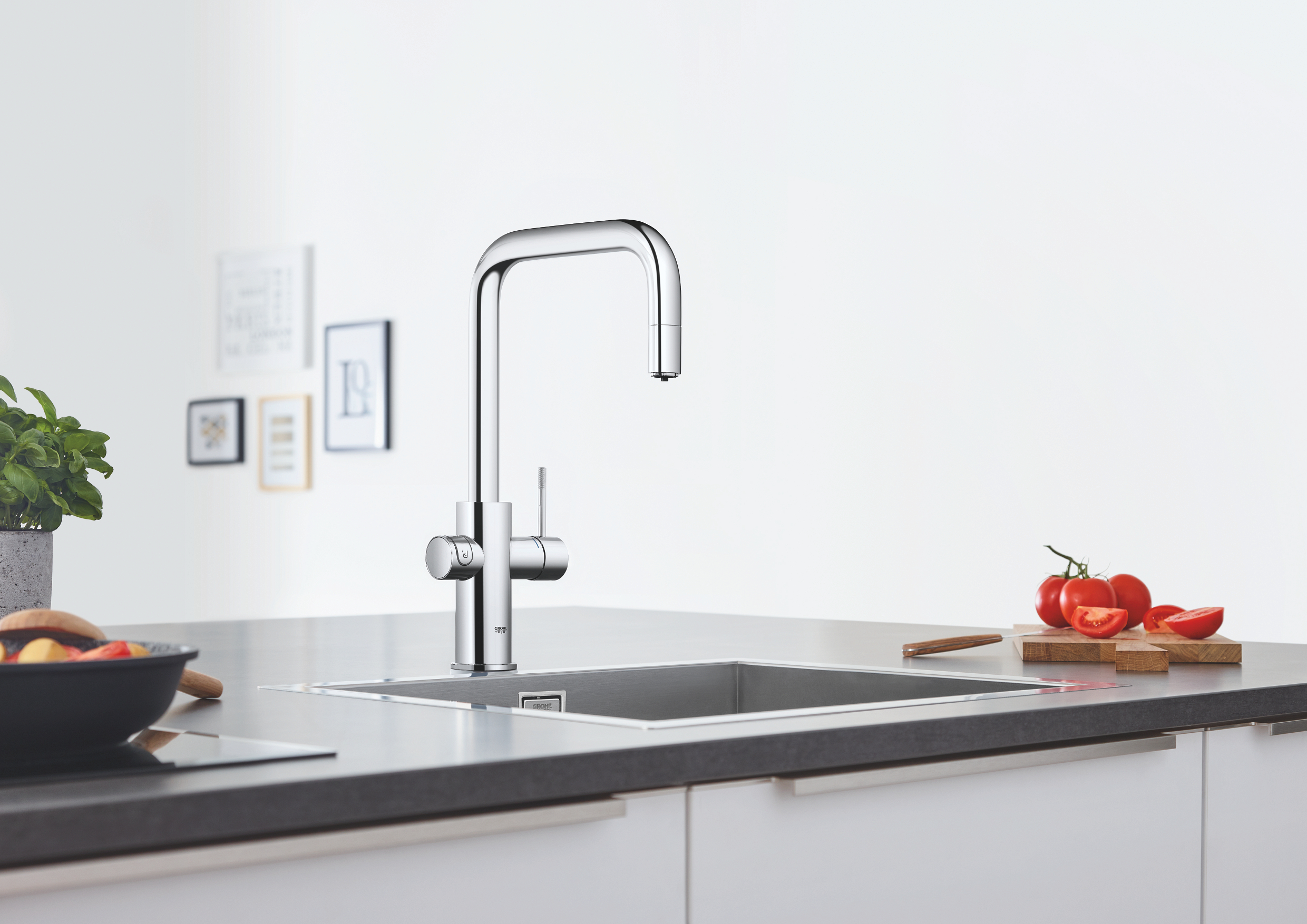 Grohe Blue Home zestaw startowy z baterią kuchenną chrom 31543000