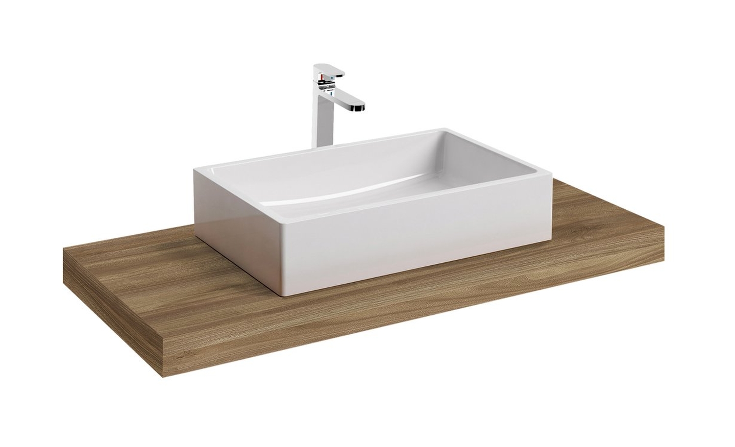 Ravak blat podumywalkowy 80 cm I prosty orzech X000000845 - Wysyłka w 24h