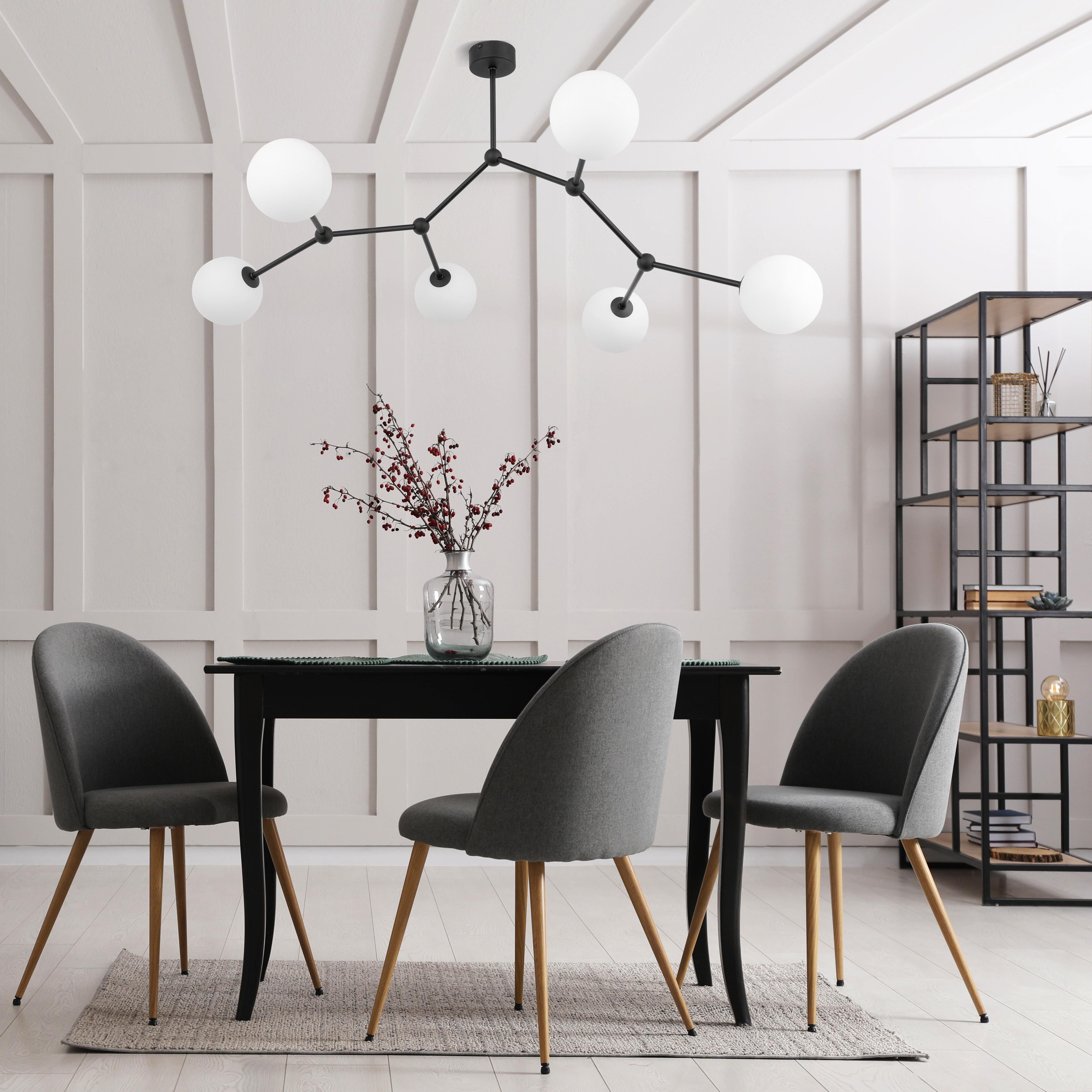 TK Lighting Fairy lampa podsufitowa 6x6W czarna/biała 4856 - Wysyłka w 24h