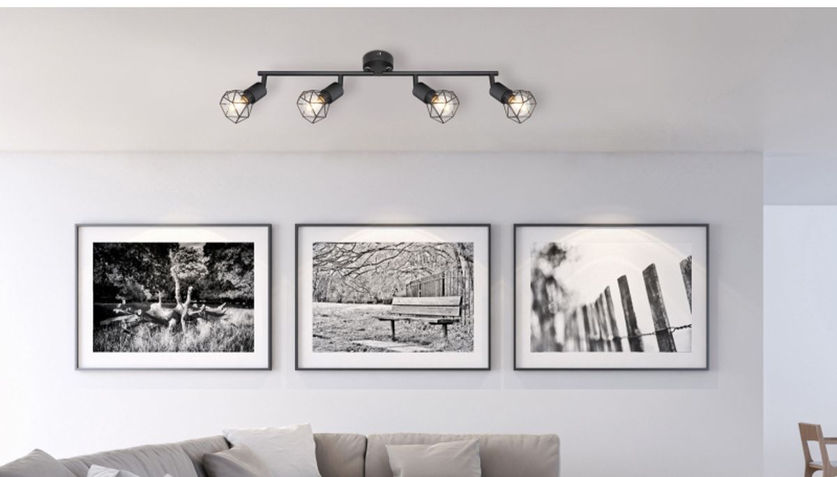 Globo Lighting Xara I lampa podsufitowa 4x40W czarna 54802S-4