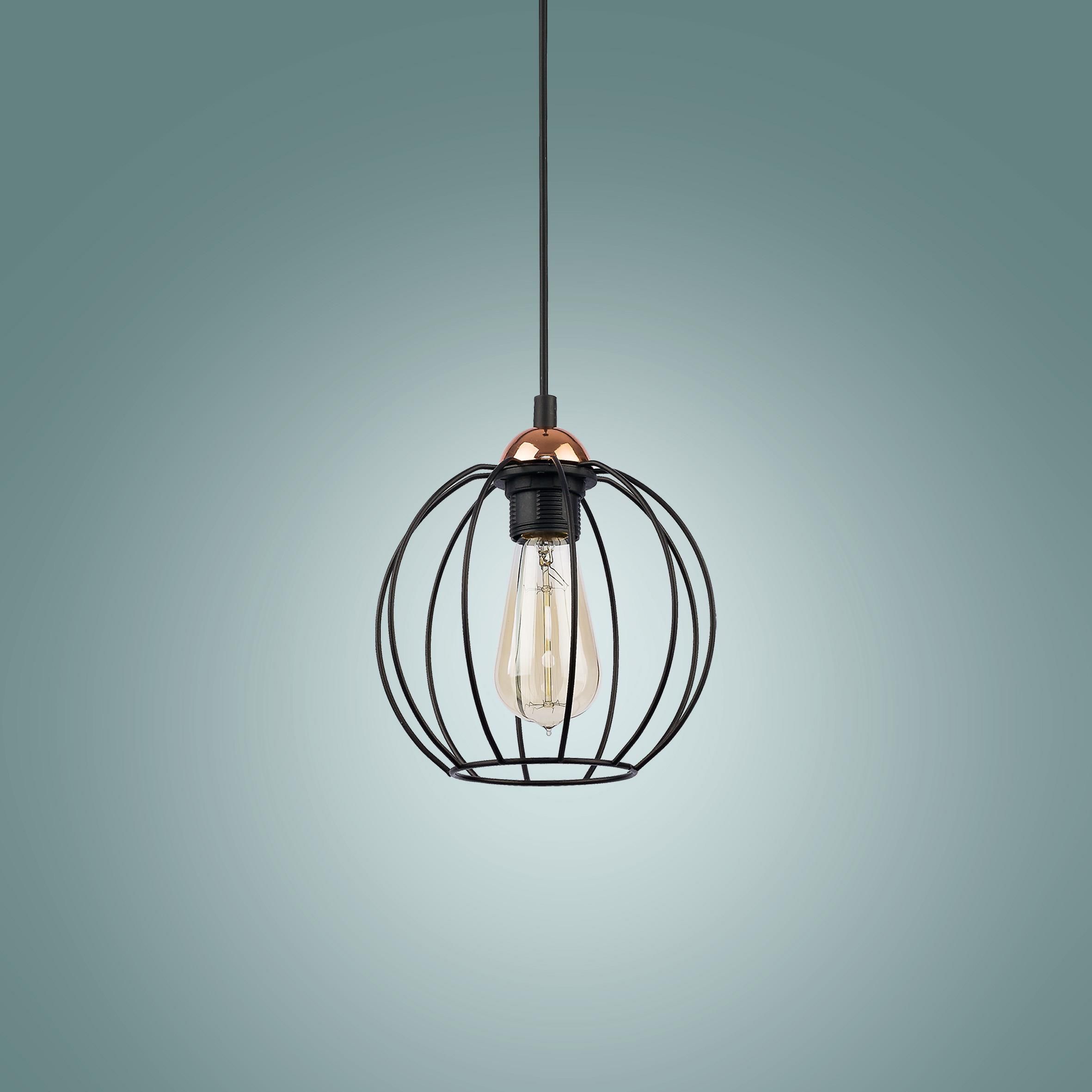 TK Lighting Galaxy lampa wisząca 1x15W czarna/miedziana 1644