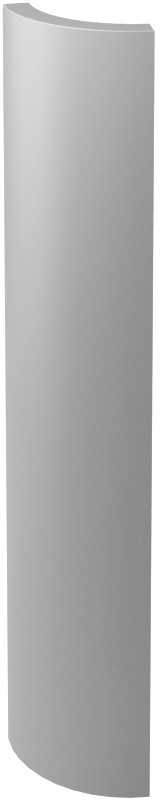 Paradyż Gamma kształtka 3x19,8 cm B szary mat