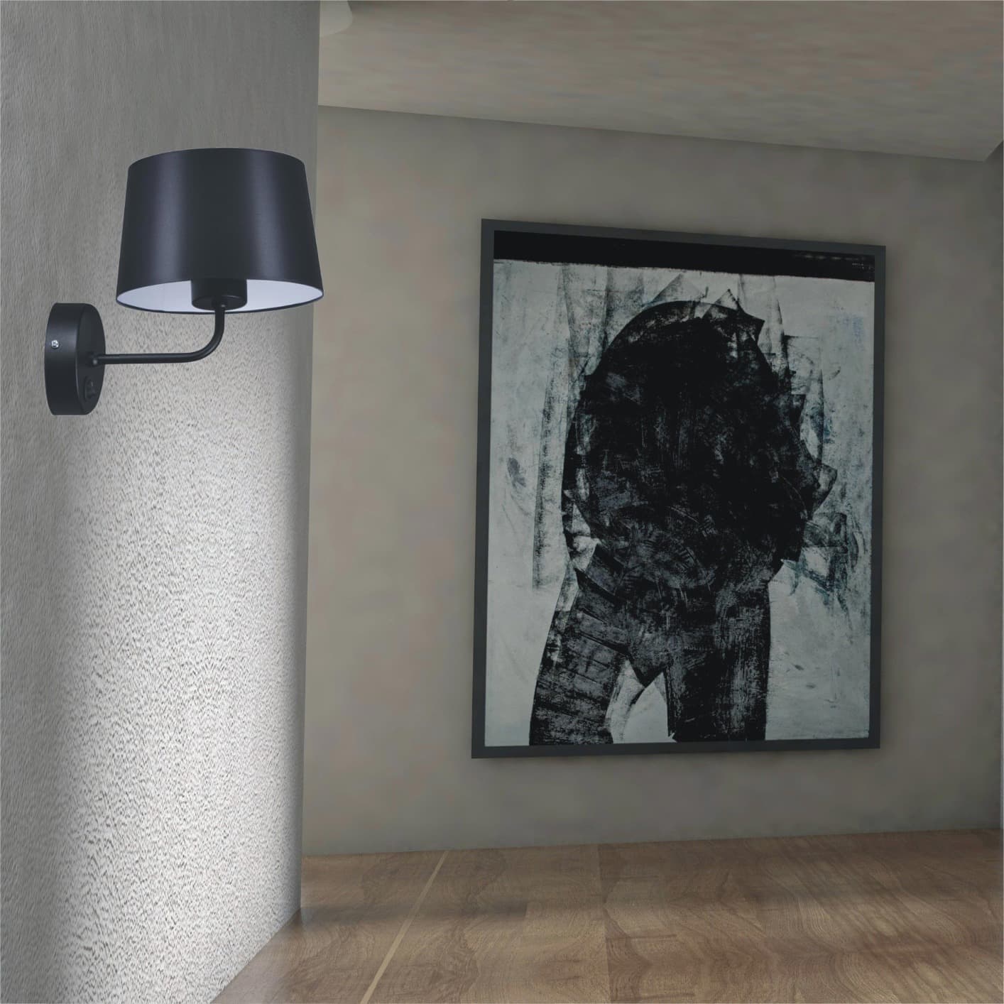 Kaja Remi Black kinkiet 1x40W czarny K-4351