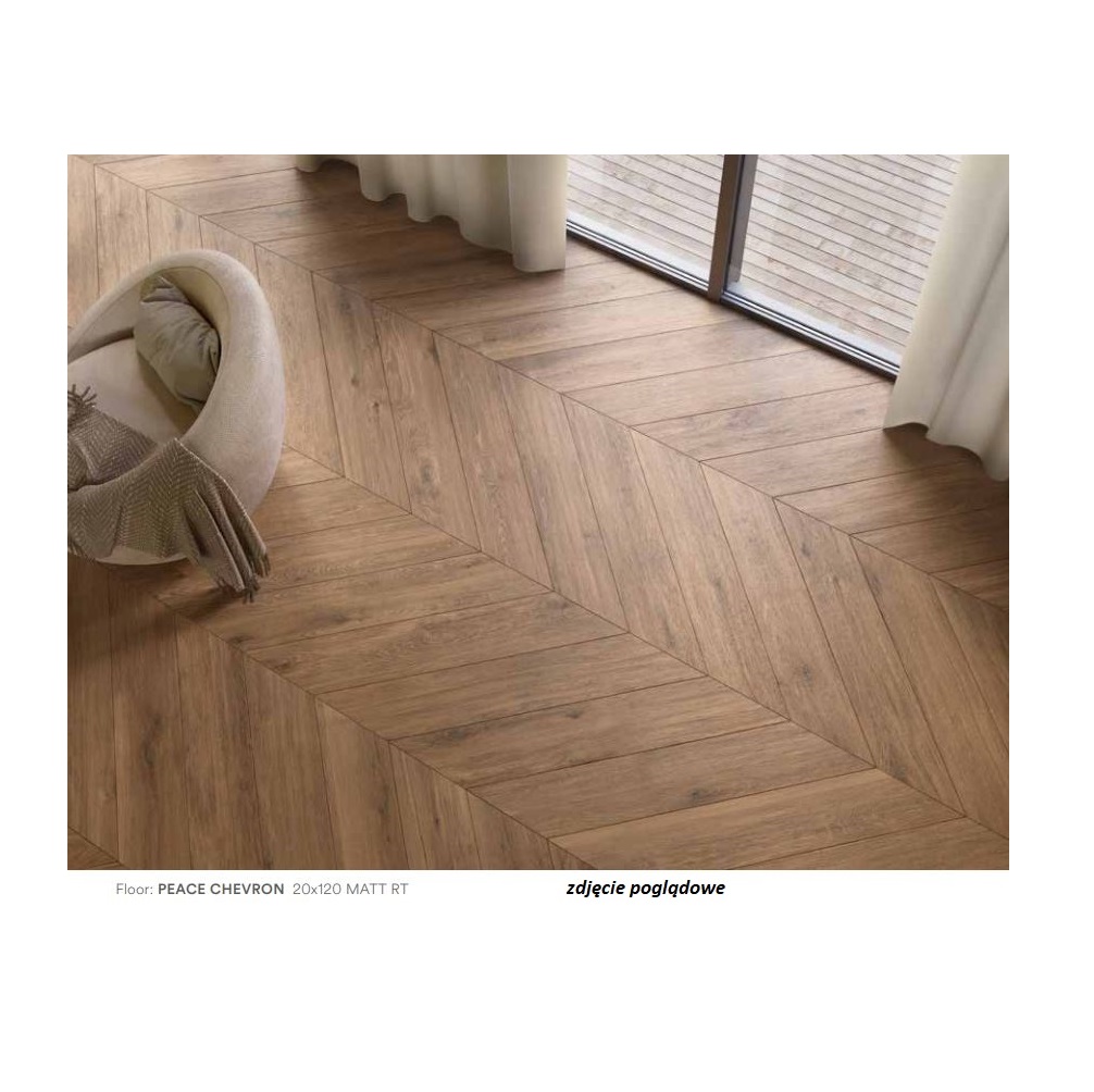 Caesar Cocoon Peace płytka ścienno-podłogowa 120x20 cm brązowa