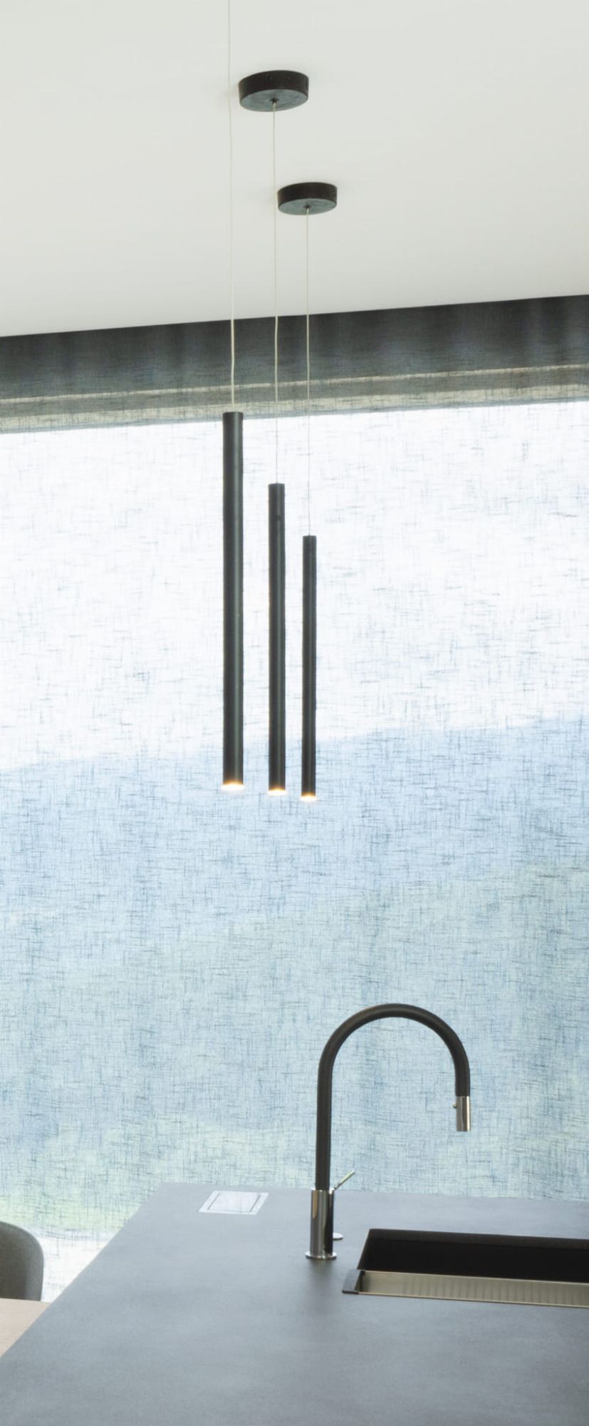 MaxLight Organic Black lampa wisząca 1x1W czarna P0203