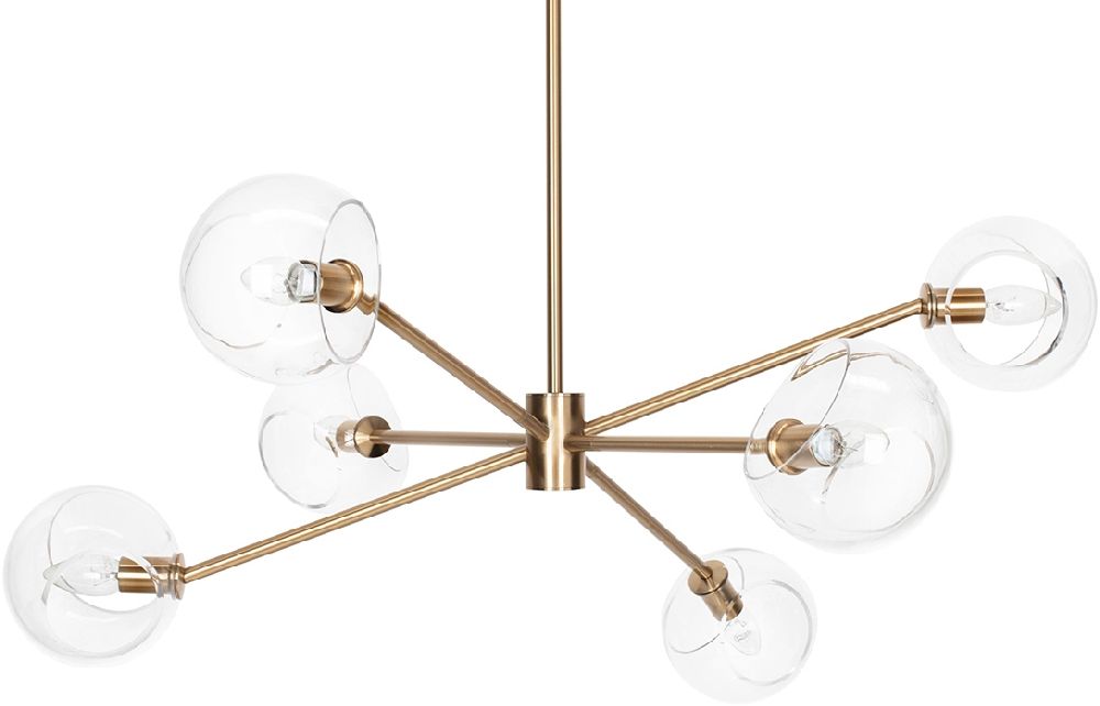 Moosee Aura lampa podsufitowa 6x25 W złota MSE1501100402