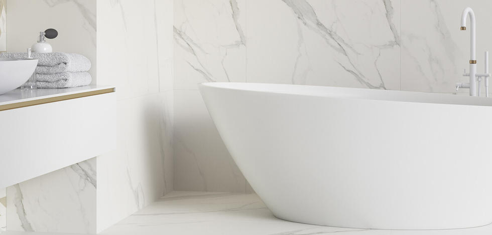 Paradyż Calacatta płytka ścienno-podłogowa 59,8x119,8 cm biały poler