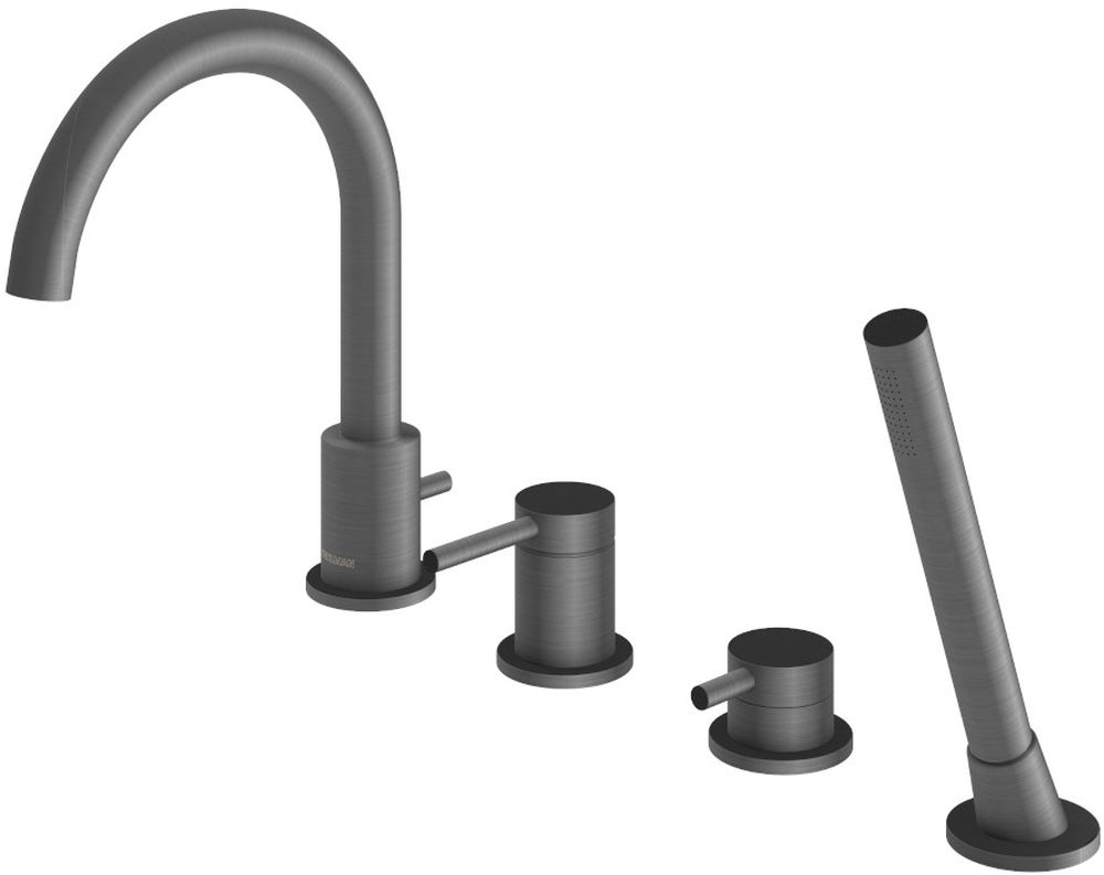 Kohlman Axel Gray bateria wannowo-prysznicowa nawannowa grafit szczotkowany QB244AG