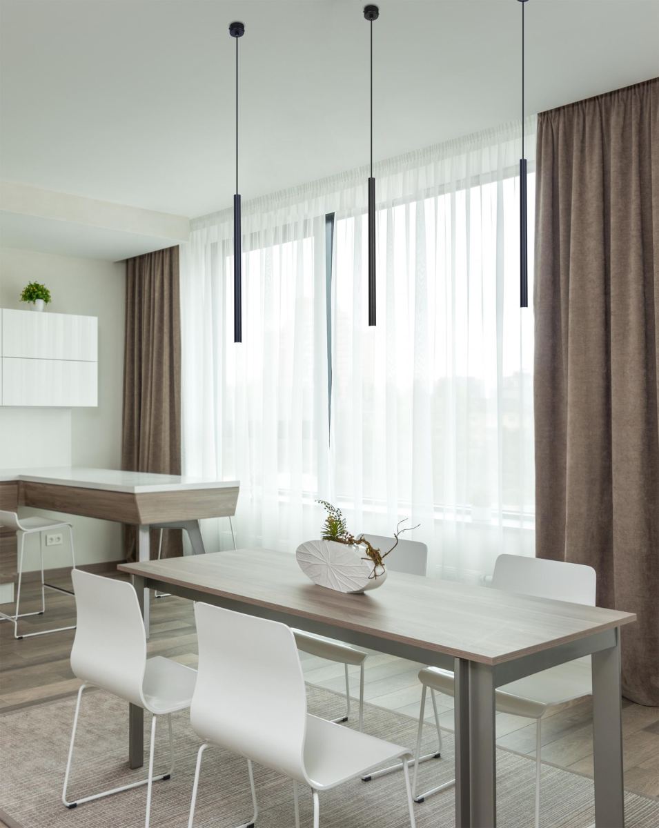 Kaja Gelato lampa wisząca 1x10W LED czarna K-4860