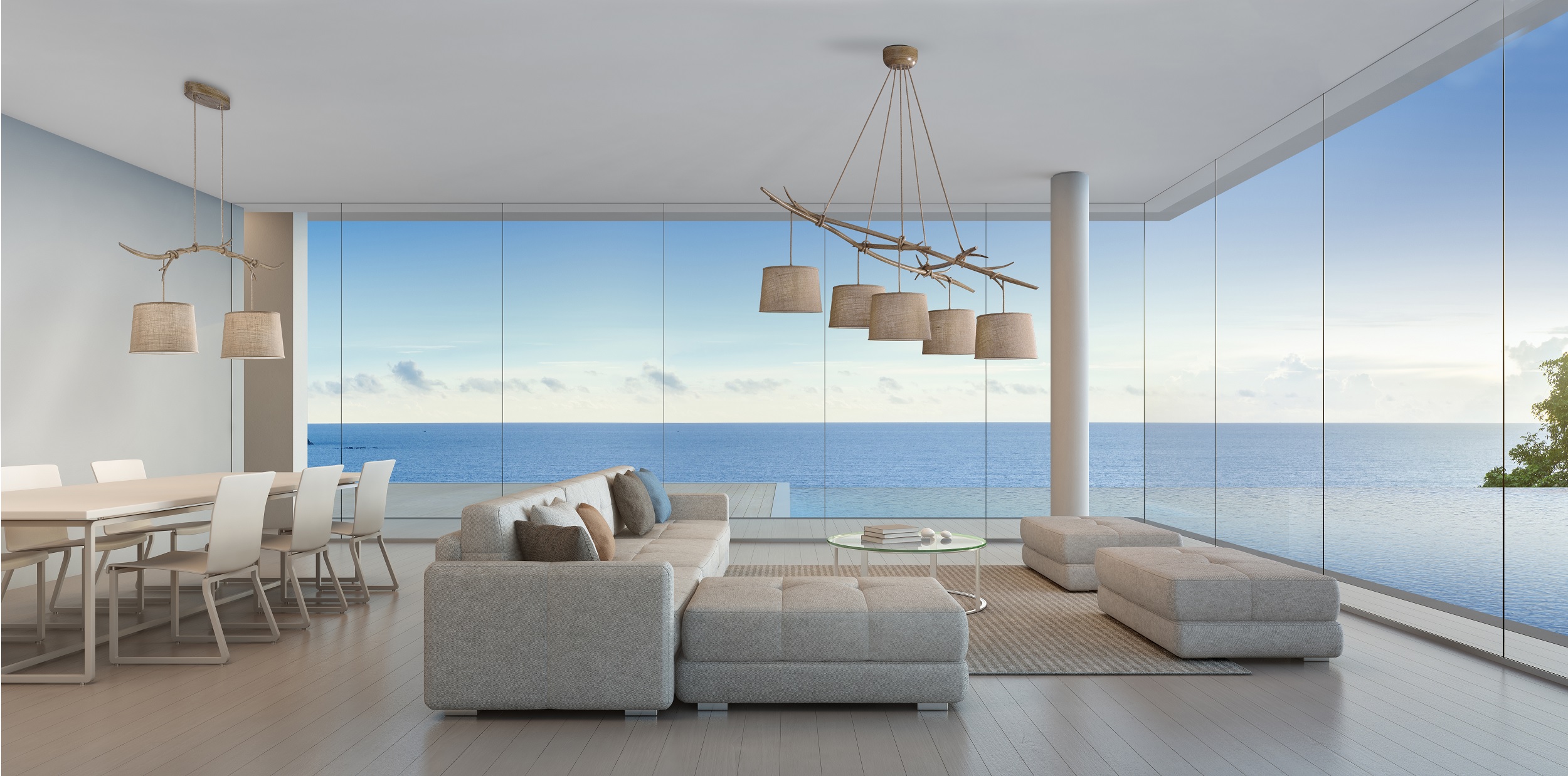 Mantra Sabina lampa wisząca 5x20W drewno 6175