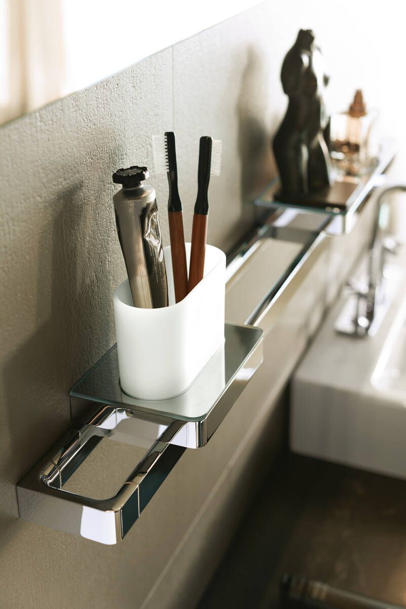 Axor Universal kubek na szczoteczki ścienny nikiel szczotkowany 42834820