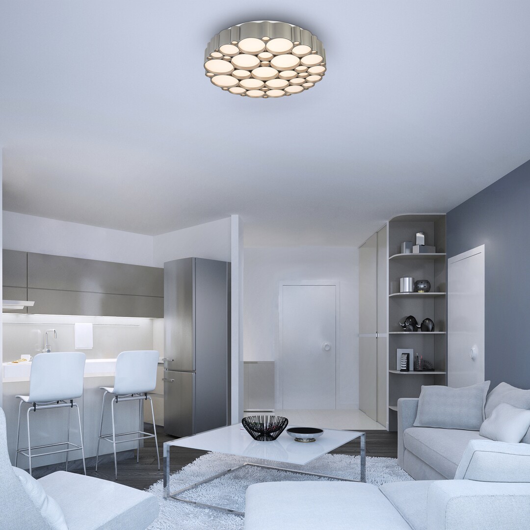 Rabalux Andela lampa podsufitowa 1x48W LED srebrna 6039