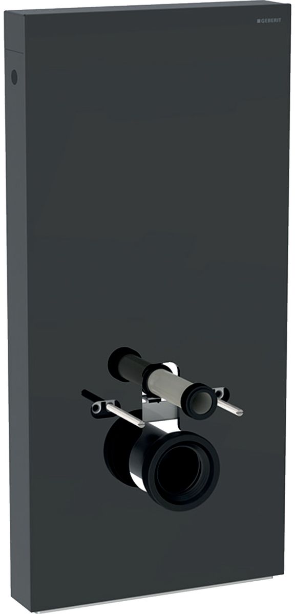 Geberit Monolith moduł sanitarny do WC wiszącego szkło lava/aluminium czarny chrom 131.021.JK.5
