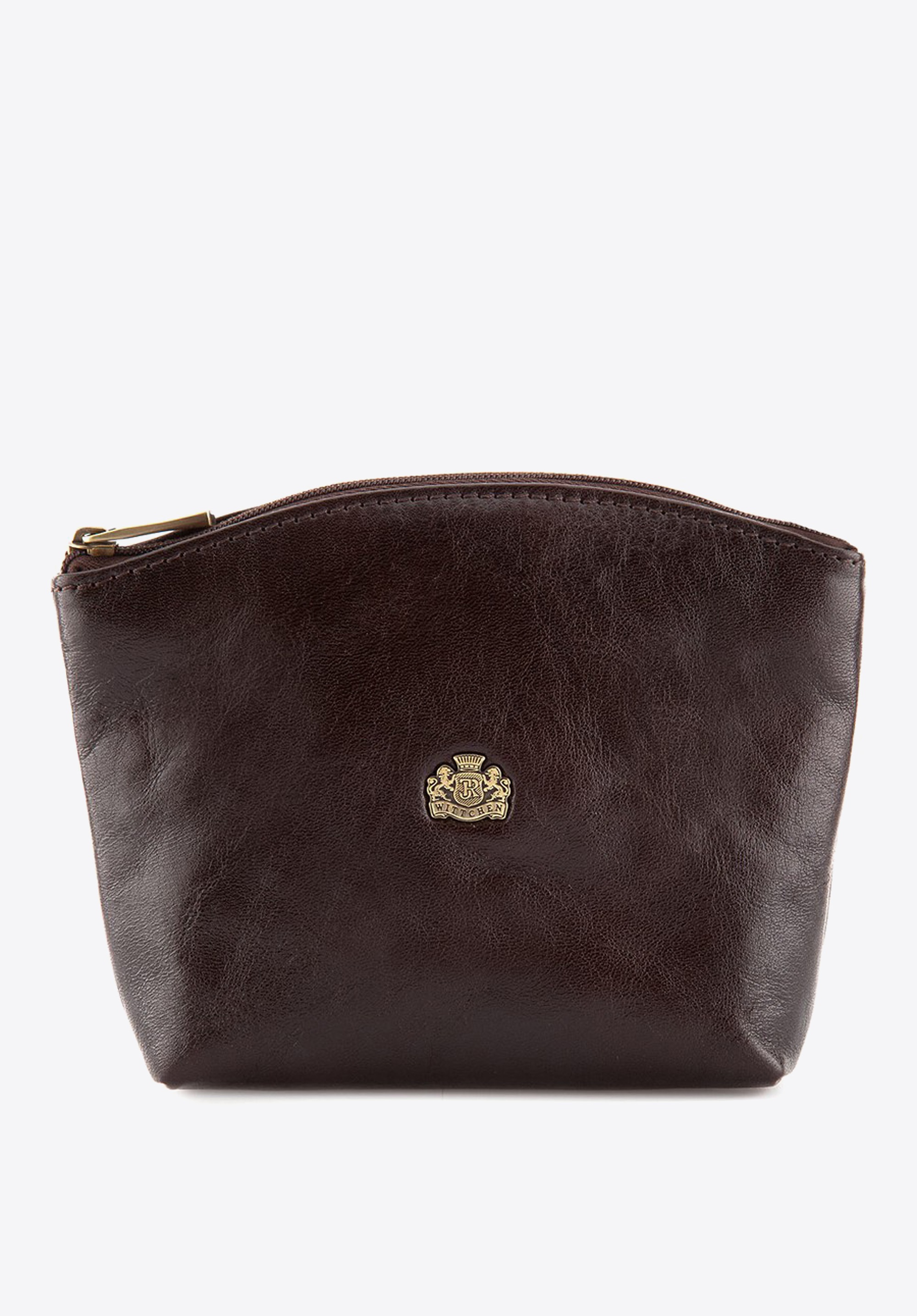 Kosmetyczka skórzana w kształcie łódki