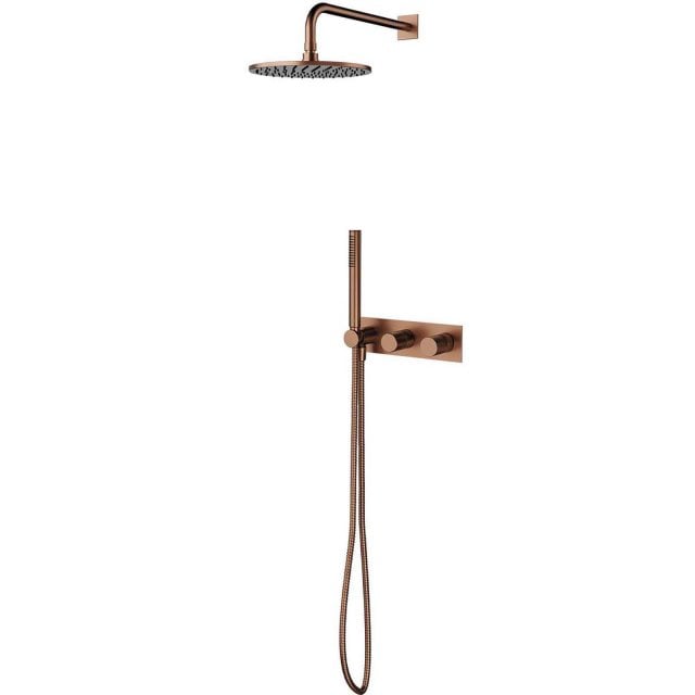 OMNIRES System prysznicowy CONTOUR podtynkowy miedź szczotkowana SYSC