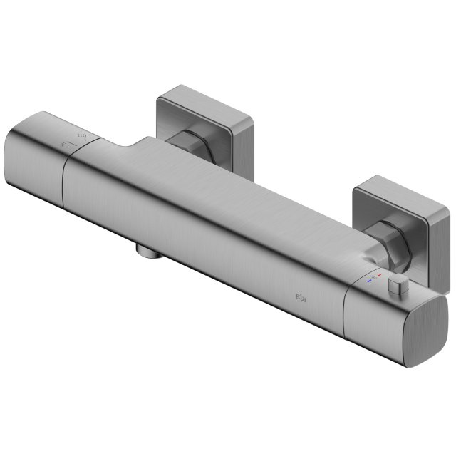 KFA Bateria prysznicowa MALAGA termostatyczna ścienna gun metal szara