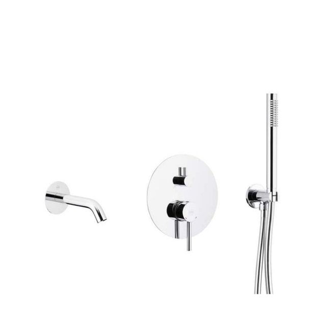 KFA Zestaw wannowy podtynkowy MOZA z baterią 3-funkcyjną chrom 5039-4