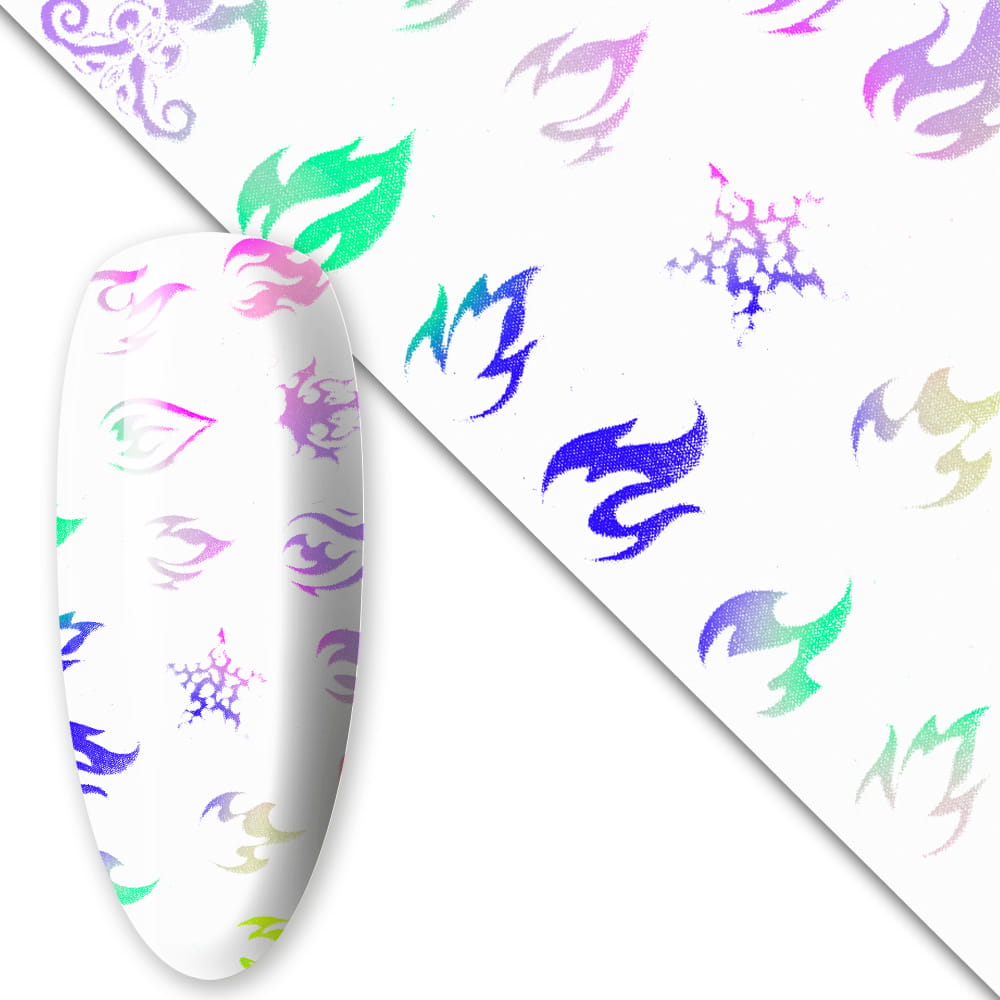 Folia transferowa Luminous Flames 100 cm świecąca w UV Nr 7