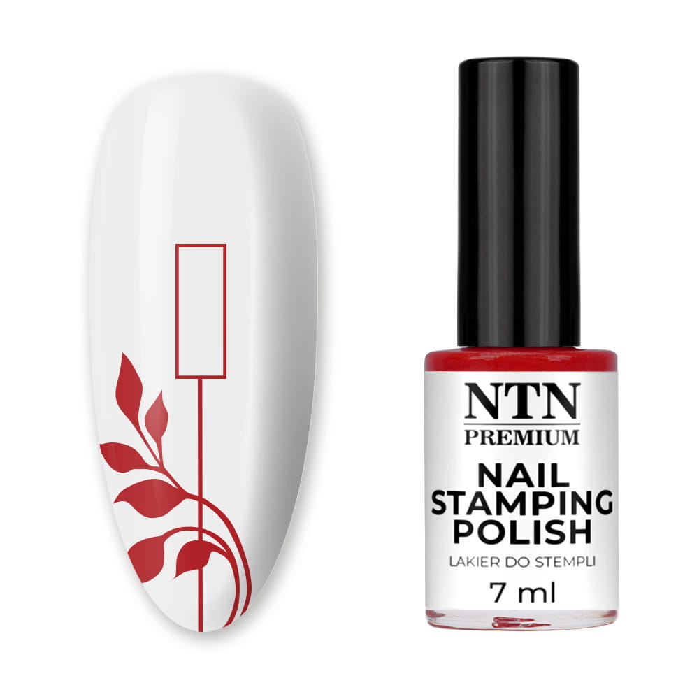 Lakier do stempli i blaszek NTN Premium czerwony 7 ml Nr 93