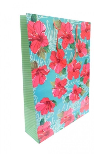Ozdobne opakowanie, torebka na prezent 26x32 wz. Flower 006