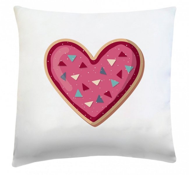 Poduszka na Walentynki 40x40 wz. Serce 19