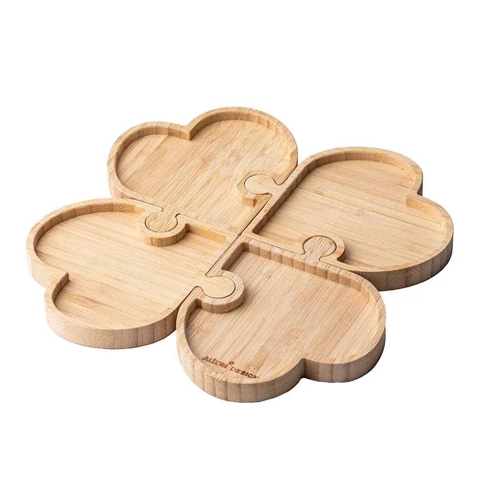 Patera bambusowa Altom Design Serca 24 cm