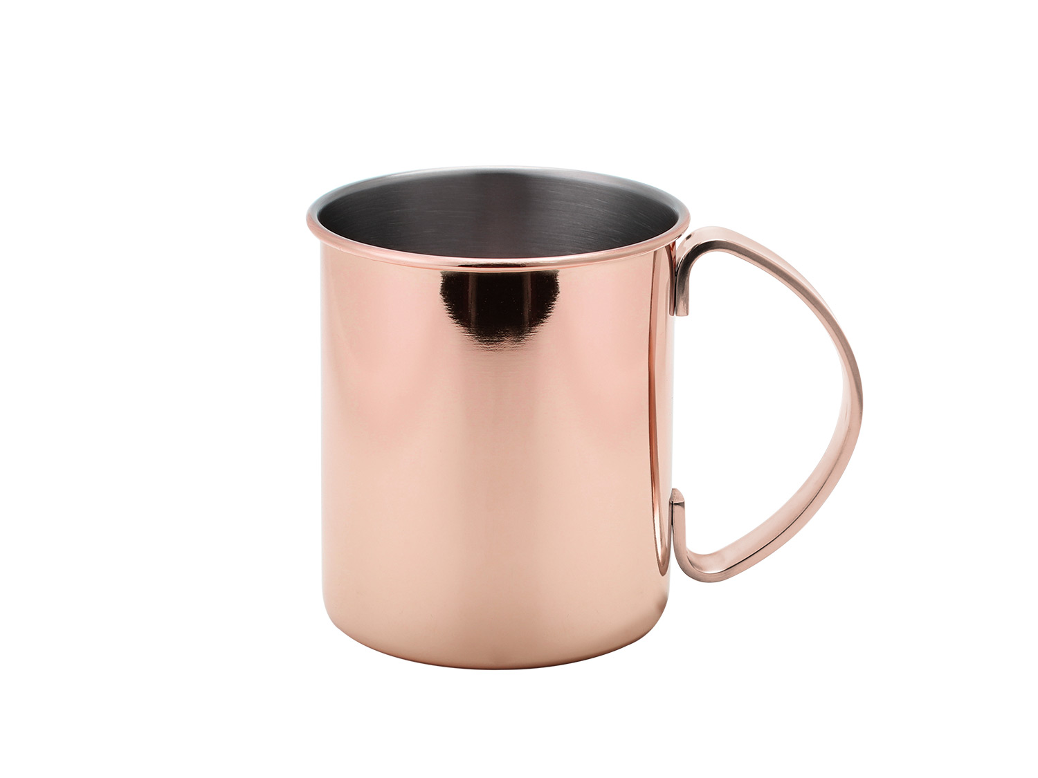 Echtwerk Zestaw kubków do Moscow Mule ze stali nierdzewnej 4 elementy, 480 ml, Miedziany