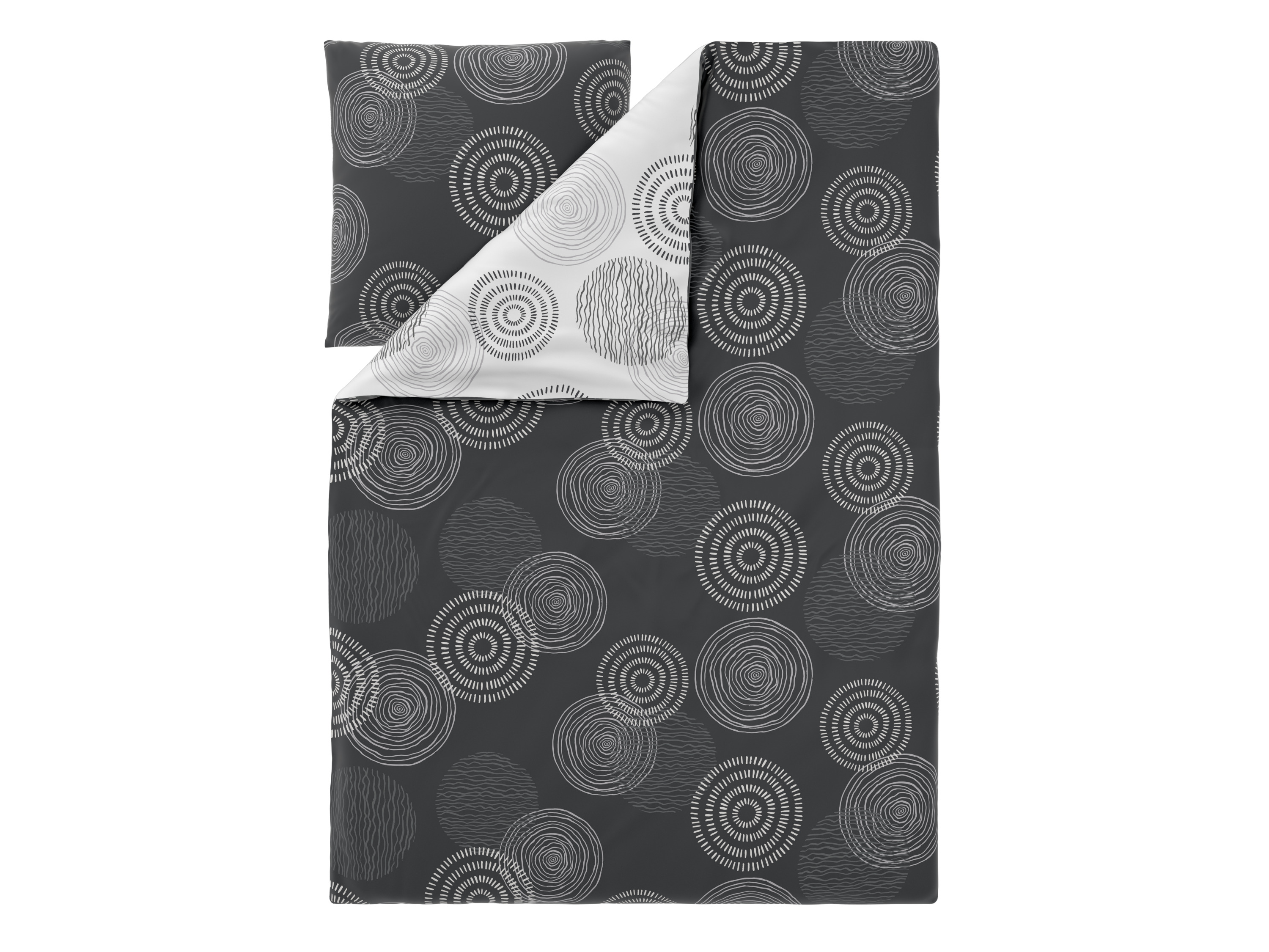 Livarno Pościel dwustronna z bawełny renforcé, 140 x 200 cm Okręgi