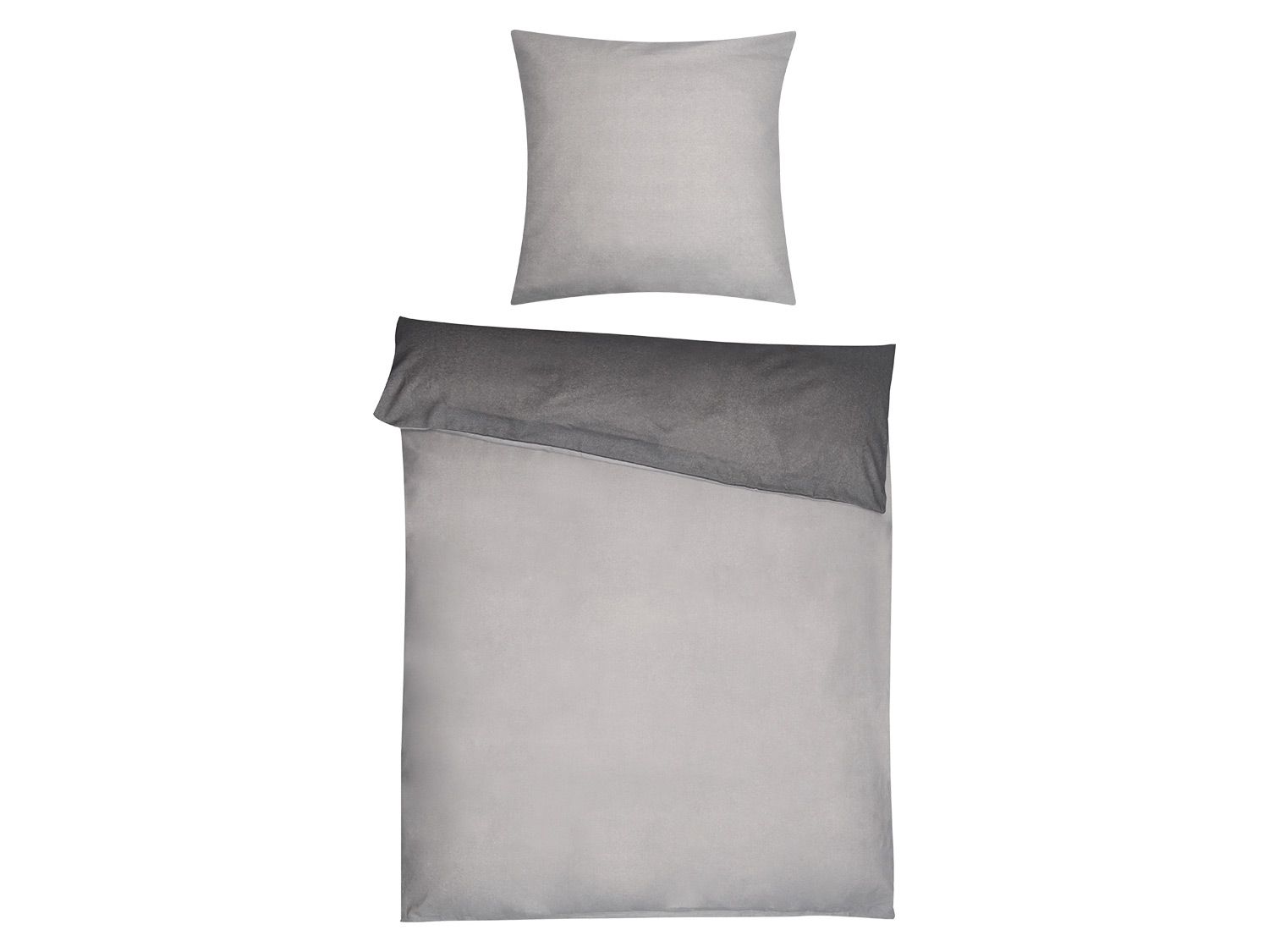 Dobnig Dobing Pościel z flaneli, przytulna, uniwersalna, szara 155 X 220 CM