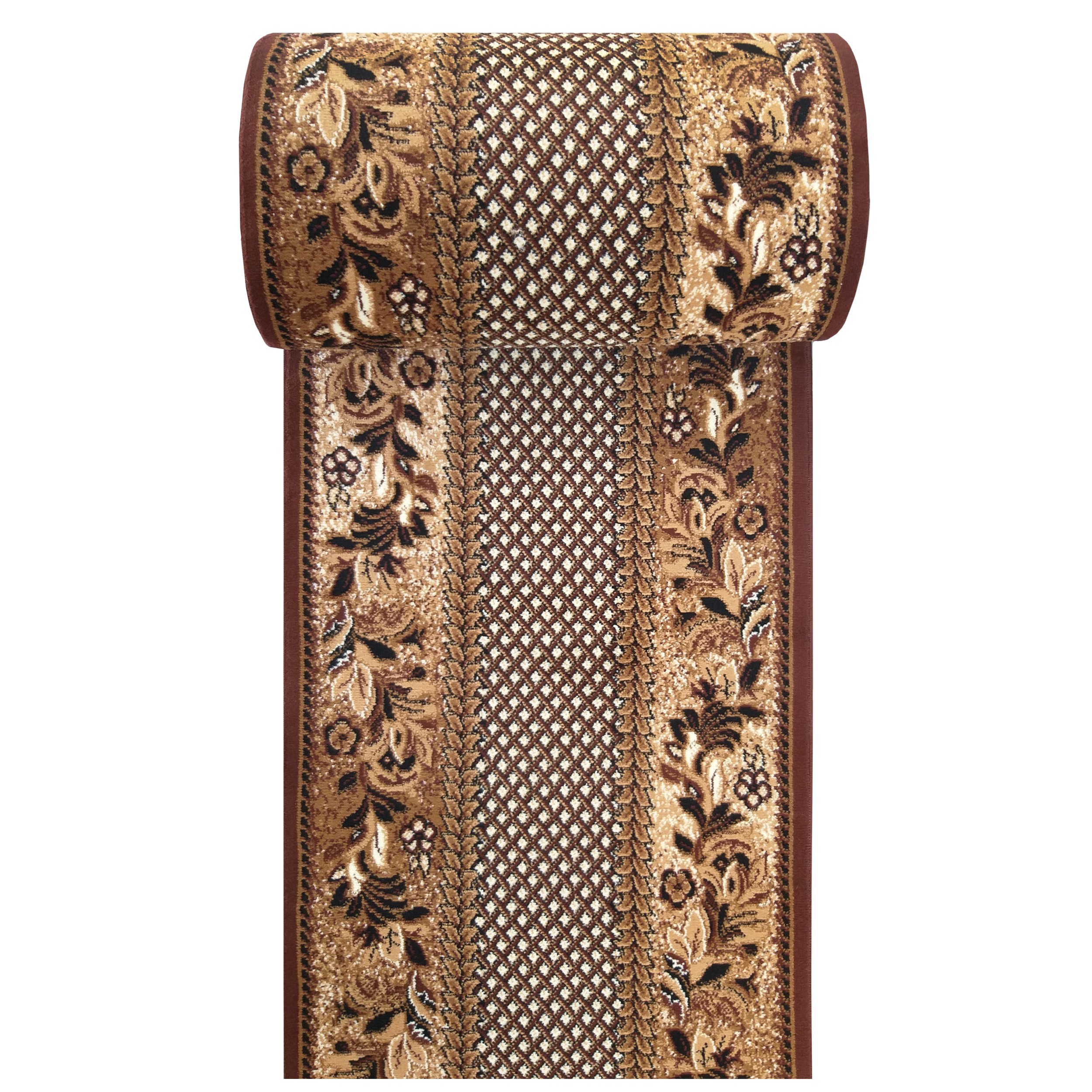 Chodniki na metry BCF Alfa 01 brązowy 100 cm