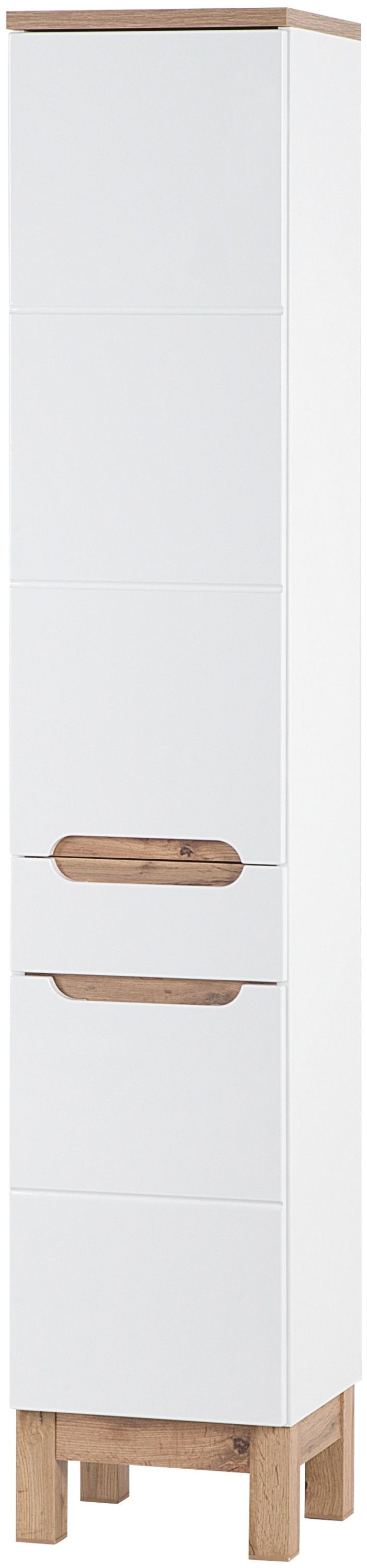 Darmowa Dostawa - Szafka 35x33x187 cm boczna stojąca biała Comad Bali White BALIWHITE800FSC