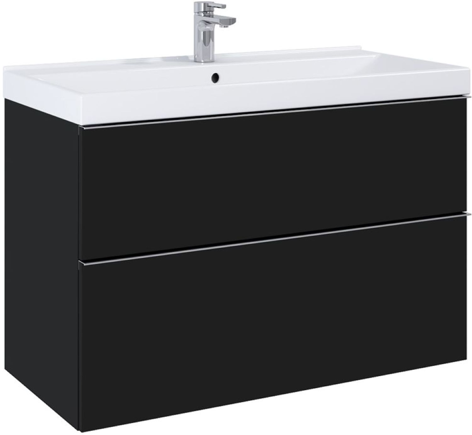 Darmowa Dostawa - Szafka 100x44.9x63.5 cm podumywalkowa wisząca czarna Elita Look RE011000027160