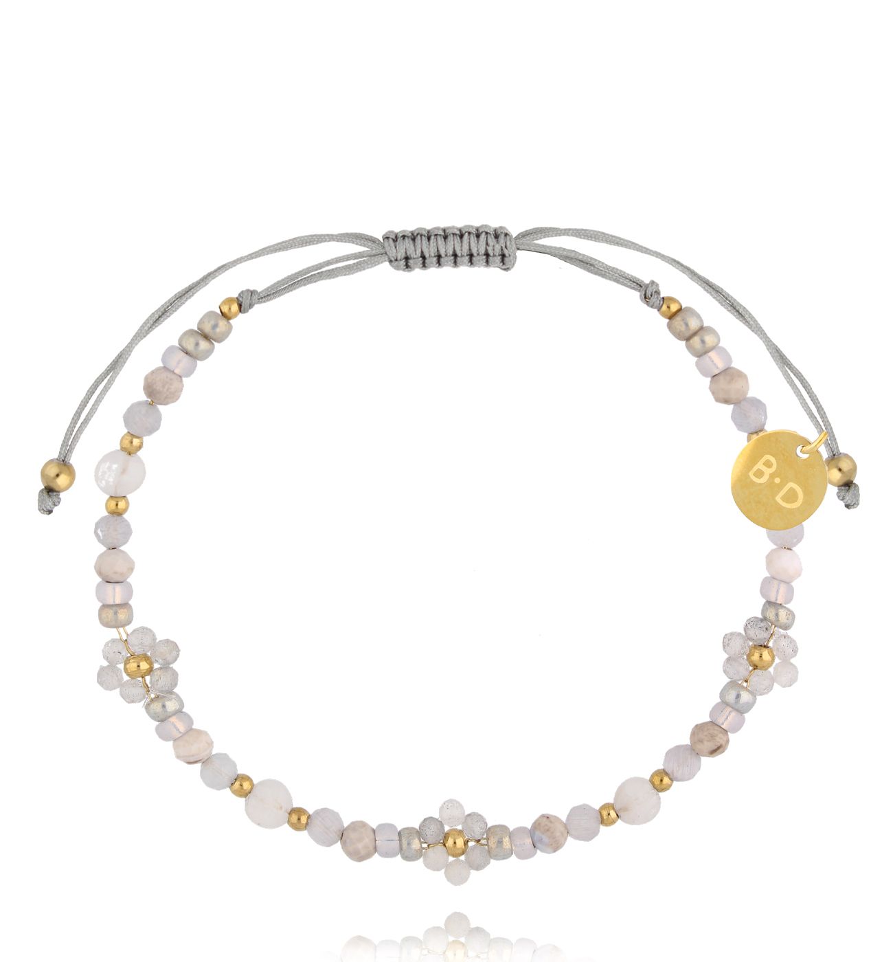 Bransoletka z labradorytami i agatami Lizzy BMT0275 - By Dziubeka