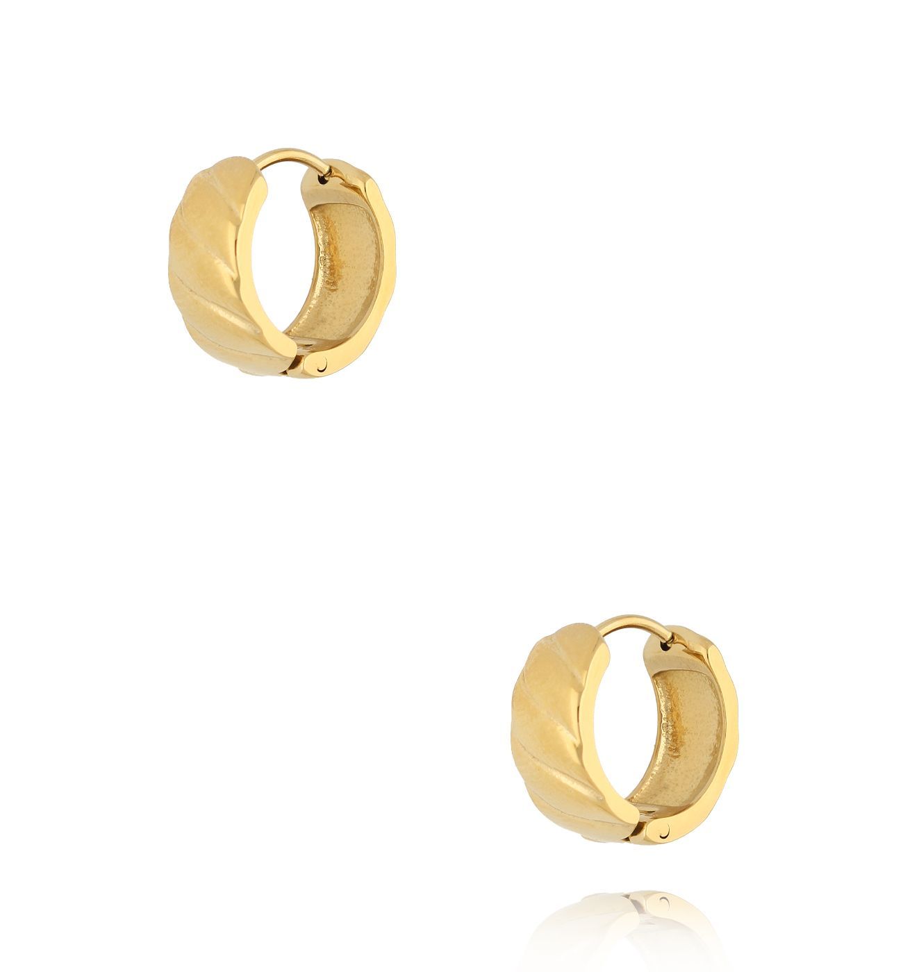 Kolczyki okrągłe złote Serenata Sussurrata - By Dziubeka