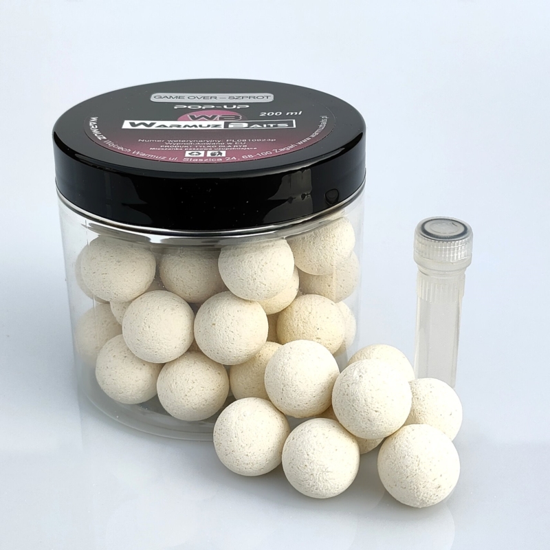 Warmuz Baits Kulki pływające Game Over Pop up 15mm Szprot