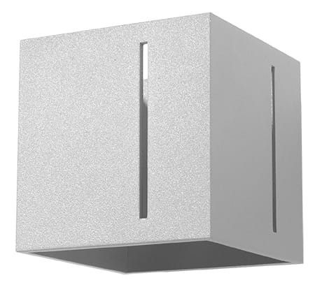 Kinkiet ścienny Sollux Lighting Pixar szary 1 x G9 x 40W IP20 wym: 10 x 12 x 12 cm - 1 szt.