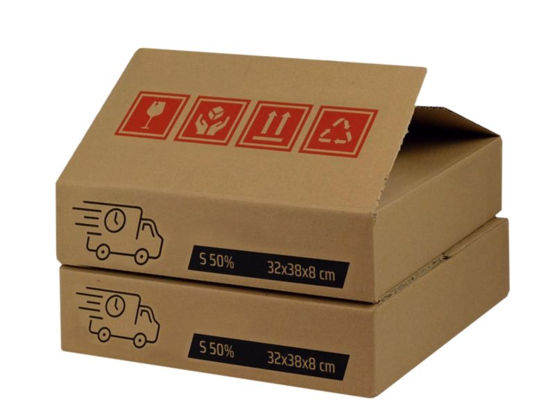 Karton do wysyłki S 32 x 38 x 8 cm 2 szt.
