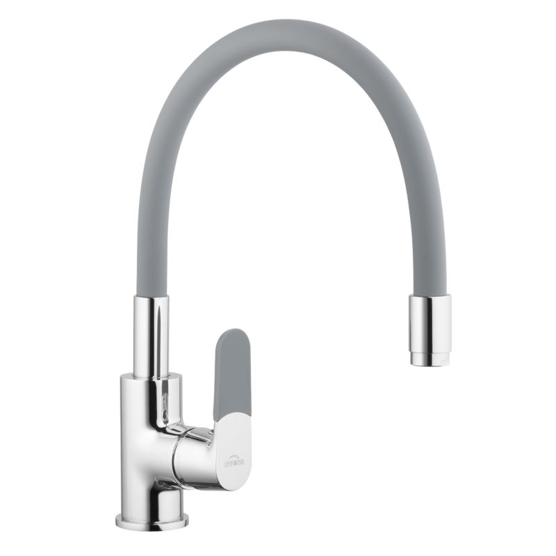 Bateria kuchenna zlewozmywakowa Invena Magic z ruchomą wylewką srebrny, szara 1 szt.