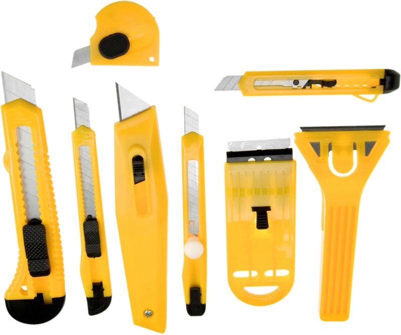 Zestaw noży i skrobaków Drel 8 sztuk