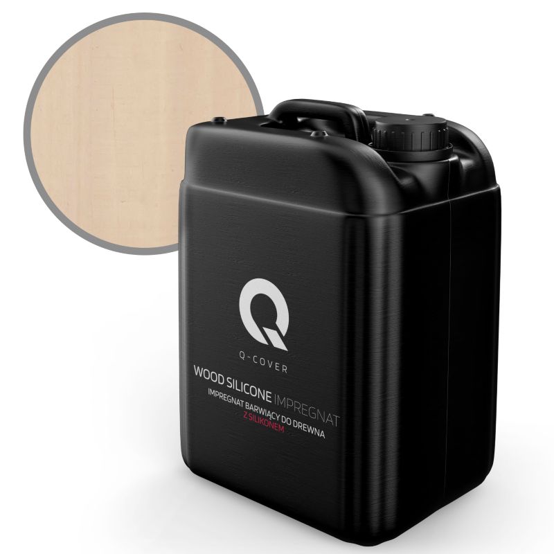 Impregnat Barwiący do Drewna z Silikonem 2w1 Q-Cover Beżowy jasny H4164 10L