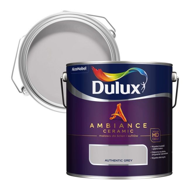 Farba Dulux Ambiance Ceramic authentic grey 2,5 l