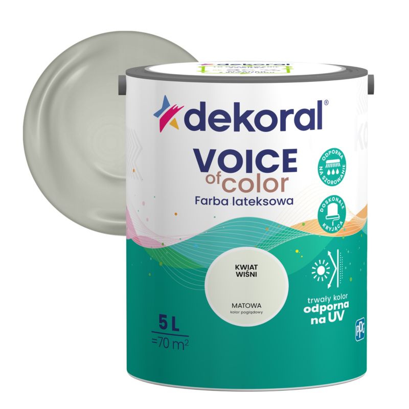 Farba kolorowa Dekoral Voice of Color kwiat wiśni 5 l