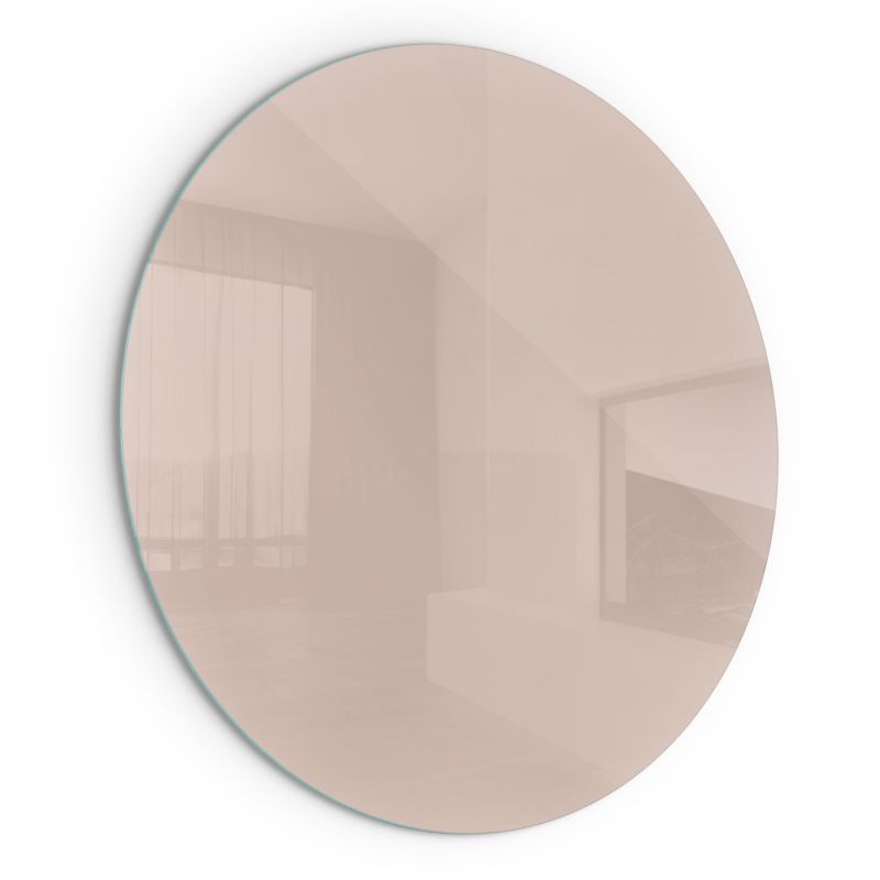 Podkładka Szklana Wallfluent fi100 cm Okrągła Ochrona Podłogi przed Iskrą Kolor Jasnobrązowy 1 szt.