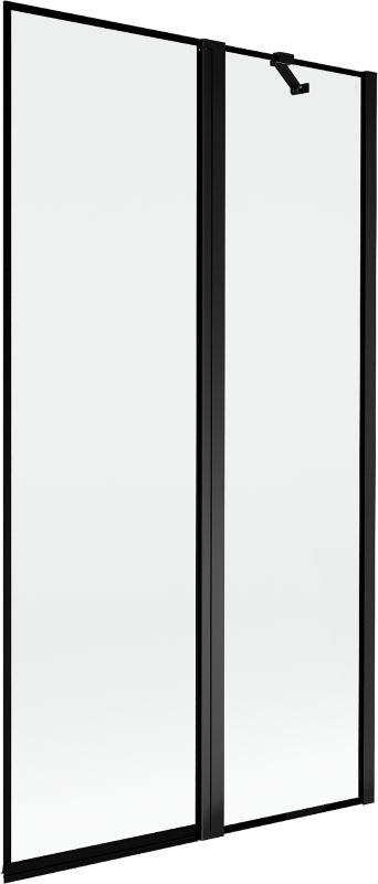 Parawan nawannowy 2-skrzydłowy Mexen Mist czarny 100 x 150 cm - 8A9-100-011-70-70-P 1 szt.